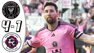 Inter Miami vs New England 41  All Goals amp Highlights  2024 [upl. by Sivet]