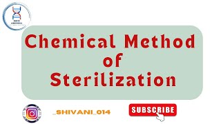 Sterilization  part2  Chemical method of sterilization sterilization chemicalsterilization [upl. by Aicilas]