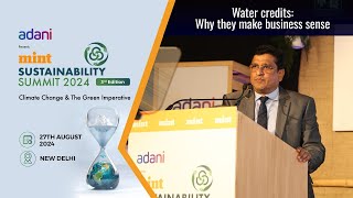 Water Credits Why They Make Business Sense  Bisleri Internationals Angelo George at Mint Summit [upl. by Ailehs416]