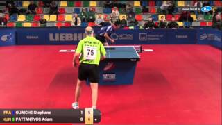 Table Tennis  ATTACK OUAICHE vs DEFENSE PATTANTYUS XL [upl. by Ogdan]