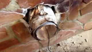 SMART WAY TO INSTALL WOOD STOVE CHIMNEY PIPE [upl. by Ear]