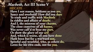 Macbeth Act 3 Scene 5 Analysis [upl. by Naitsirt]