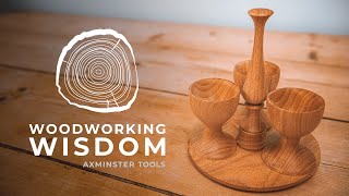 Egg Cup amp Holder Part 2  Woodworking Wisdom [upl. by Dorion526]