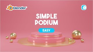 Tutorial Modeling Simple Podium Blender 30 [upl. by Cranston73]