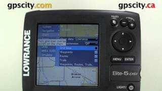 Lowrance Elite 5 DSI Video Manual  Enabling GPS Grid Lines [upl. by Munro]