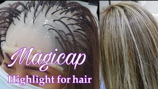 HOW TO HIGHLIGHTS HAIR CAP HIGHLIGHTS BICOLANANG SUTIL [upl. by Darla215]