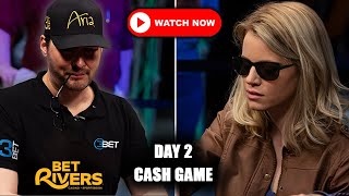 Phil Hellmuth Torelli Brunson Hall ♠️♦️Day 2 Cash Game Livestream Poker [upl. by Eyahc]