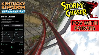 Storm Chaser POV w Forces  Kentucky Kingdom RMC Hybrid Coaster [upl. by Nakre609]