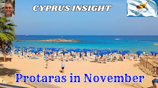 Protaras Beaches in November  What to expect in Cyprus Off Season [upl. by Alyekahs]