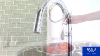 Видеообзор кухонного смесителя Grohe Concetto 32663001 [upl. by Nahtaneoj]