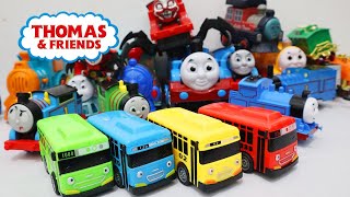 Merakit Mainan Seru Koleksi Mainan Kereta Api Thomas and Friends dan TAYO BUS Kecil [upl. by Filmer200]