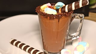 Hot chocolate recipe  simple and easy  english subbed 🍫 [upl. by Eralcyram]