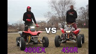 TRX450R VS 400EX [upl. by Nairim]