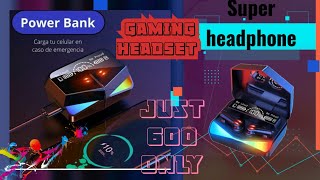 Gaming Headset  DAMAX M28 Game headset  Wireless 53  Headset with power bank and LED Screen [upl. by Eduam]