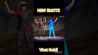 Virat Kohli new ❤️❤️ emote freefire shorts [upl. by Cowen39]