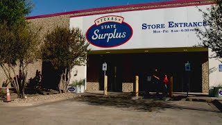 A look inside the Texas State Surplus store where items surrendered at TSA checkpoints are resold [upl. by Aerehs]