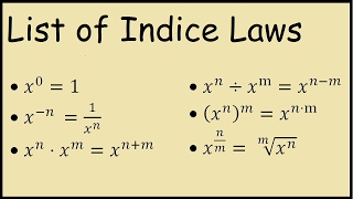 Law of indices all index laws  Math [upl. by Nyral]