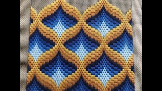 Time lapse Bargello design [upl. by Nomahs]