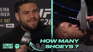 Tai Tuivasa Total Number of Shoeys 👀  UFC 269 [upl. by Dalenna157]