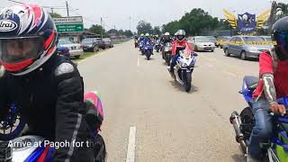 WRB R25 ride to Pagoh [upl. by Enihsnus]