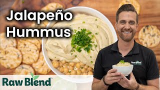 How to make a Jalapeño Hummus in a Vitamix Blender  Recipe Video [upl. by Eide]