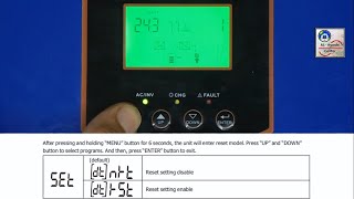 How to Repair Solar Inverter PV183024 3000VA2400W with Warning indicator 77 Parameter error [upl. by Dorison]