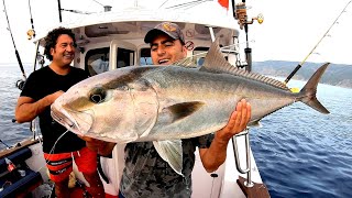 Denizde Kamp Yaptık   Korkunç Fırtınaya Yakalandık  Catch amp Cook amp Sashimi [upl. by Nonnahc553]