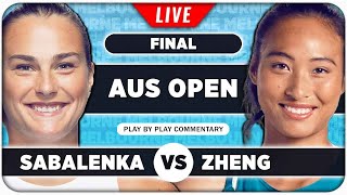 SABALENKA vs ZHENG • Australian Open 2024 Final • LIVE Tennis PlaybyPlay Stream [upl. by Truelove366]