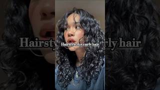 Hairstyle for curly hair ✨💫aesthetic hairstyle curlyhair shorts fyp [upl. by Connett]