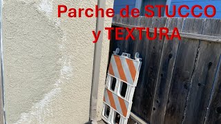 Como PARCHAR pared de STUCCO y poner la TEXTURA Paso a Paso [upl. by Vidovic]