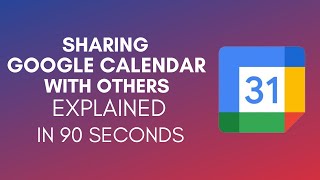 How To Share Google Calendar With Others 2024 [upl. by Madra]