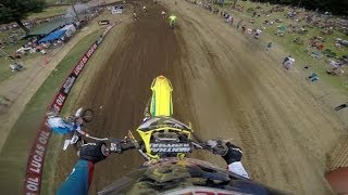 GoPro HD James Stewart Lap 1 Moto 2  RedBud MX Lucas Oil Pro Motocross Championship 2014 [upl. by Alair372]