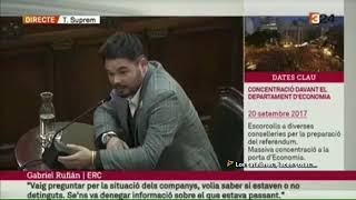 El juez Marchena le para los pies al bufón de Rufian durante el juicio a los golpistas catalanes [upl. by Nyrehtac]