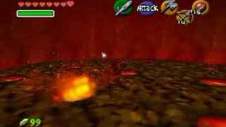 The Legend Of Zelda OOT  Volvagia Boss Battle [upl. by Aneela]