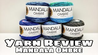 Yarn Review  Lionbrand Mandala Ombre  BagODay Crochet Video [upl. by Oregolac]