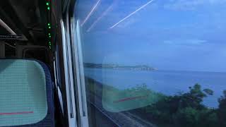 Leaving Rhyl On A Avanti West Class 805 1824 [upl. by Hayikaz114]