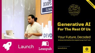 Generative AI Simplified Insights from Aymen El Amri booklaunch tech artificialintelligence [upl. by Montagu]