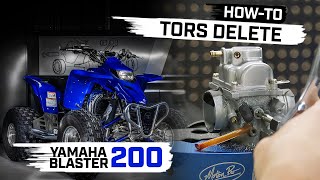 How To Install a TORS Delete Kit amp Twist Throttle on a Yamaha Blaster 200 [upl. by Malet621]