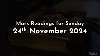 Catholic Mass Readings in English  November 24 2024 [upl. by Grier]