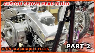 Custom Shovelhead Build Part 2  Crafting the Ultimate Ride [upl. by Napier]