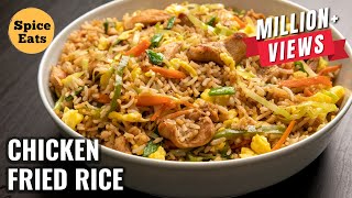 QUICK CHICKEN FRIED RICE  CHICKEN FRIED RICE BY SPICE EATS [upl. by Einatsed32]