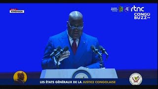 IMPRESSIONNANT DISCOURS DU PR FÉLIX TSHISEKEDI A L’OUVERTURE DES ÉTATS GÉNÉRAUX DE LA JUSTICE [upl. by Jereld]