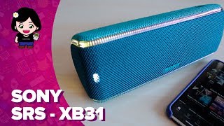 Sony SRSXB31 ¡altavoz bluetooth con luces  ChicaGeek [upl. by Semele]