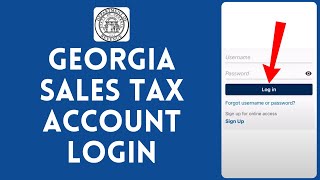 How to Login Into Georgia Sales Tax Account 2024  Sign In to Georgia Sales Tax Account [upl. by Ludwig190]