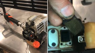 “cleaning” SPARK ARRESTER on a two cycle engine chainsaw string trimmer leaf blower [upl. by Aubry272]