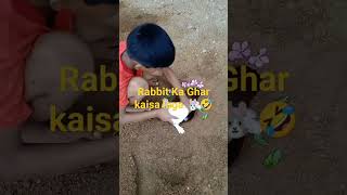 rabbit Ka Ghar kaisa laga 🤣 [upl. by Straus]