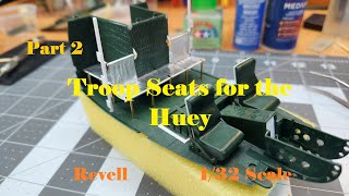 UH1D Huey Gunship Part 2 Scratch Building Troop Seats [upl. by Eidde]