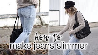 How to make jeans slimmer  Fix your wardrobe series [upl. by Andrews852]