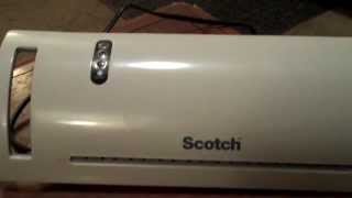 Scotch Laminator First Attermpt To Laminate [upl. by Isnyl81]