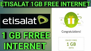 How can I get free 1GB data on etisalat [upl. by Euqinemod880]